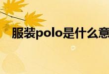 服装polo是什么意思（polo是什么意思）