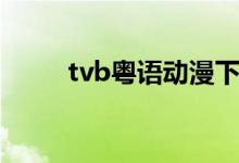 tvb粤语动漫下载（tvb粤语动漫）