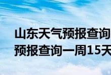 山东天气预报查询一周15天准确（山东天气预报查询一周15天）