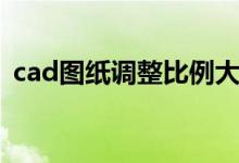 cad图纸调整比例大小（cad图纸调整比例）