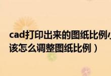 cad打印出来的图纸比例小看不清?（cad打印出现比例不对该怎么调整图纸比例）