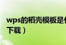 wps的稻壳模板是什么（wps稻壳网ppt模板下载）