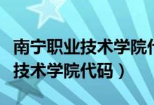 南宁职业技术学院代码和专业代码（南宁职业技术学院代码）