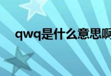 qwq是什么意思啊?（QwQ是什么意思）