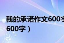 我的承诺作文600字左右初二（我的承诺作文600字）