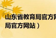 山东省教育局官方网站入口查询（山东省教育局官方网站）