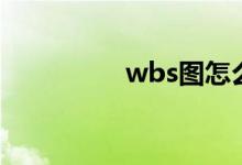 wbs图怎么做（wbs图）