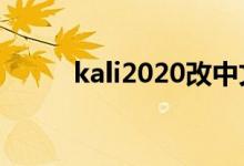 kali2020改中文（kali中文乱码）