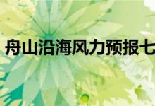 舟山沿海风力预报七天（舟山沿海风力预报）