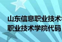 山东信息职业技术学院代码2022（山东信息职业技术学院代码）