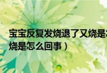 宝宝反复发烧退了又烧是怎么回事儿（宝宝反复发烧退了又烧是怎么回事）