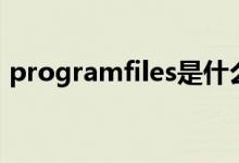 programfiles是什么文件（programfiles）