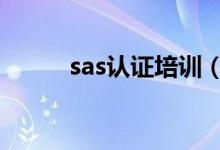 sas认证培训（saso认证怎么做）