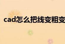 cad怎么把线变粗变黑（cad怎么把线变粗）