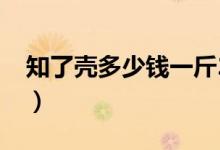 知了壳多少钱一斤2020（知了壳多少钱一斤）