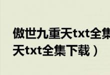 傲世九重天txt全集下载笔下文学（傲世九重天txt全集下载）