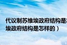 代议制苏维埃政府结构是怎样的在原文的哪里（代议制苏维埃政府结构是怎样的）