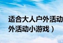 适合大人户外活动的小游戏（有趣的17个户外活动小游戏）