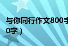 与你同行作文800字记叙文（与你同行作文800字）