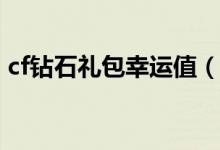 cf钻石礼包幸运值（赢海量游戏道具奖励哦）