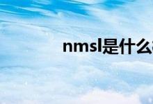 nmsl是什么梗 原来是这样的