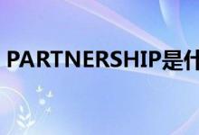 PARTNERSHIP是什么意思（partnership）