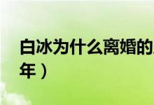 白冰为什么离婚的原因 白冰自爆已经离婚多年）