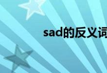 sad的反义词 sad是什么意思