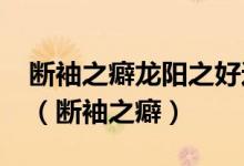 断袖之癖龙阳之好这个成语出自于哪个国君?（断袖之癖）