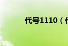 代号1110（代号1103电视剧）