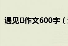 遇见⋯作文600字（遇见作文600字作业帮）